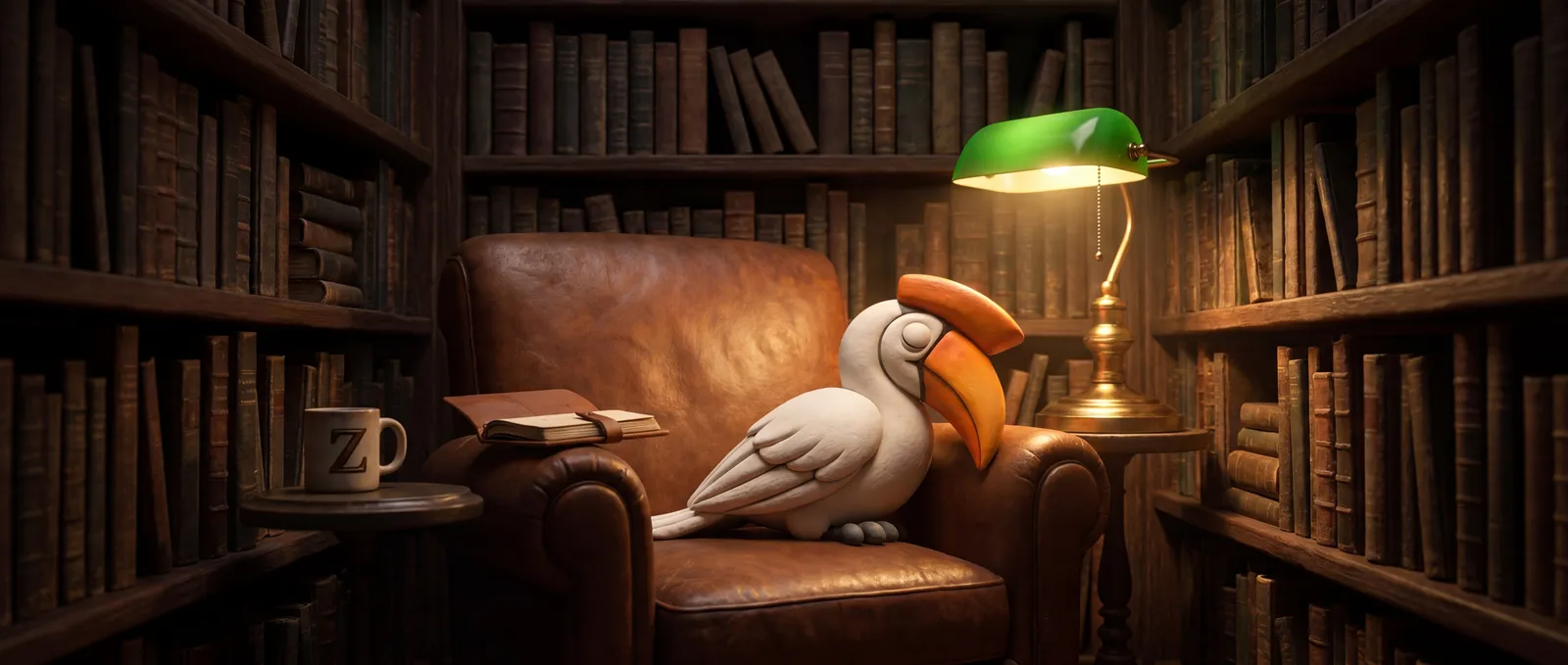 Zazu mascotte bij Answer Engine Optimization